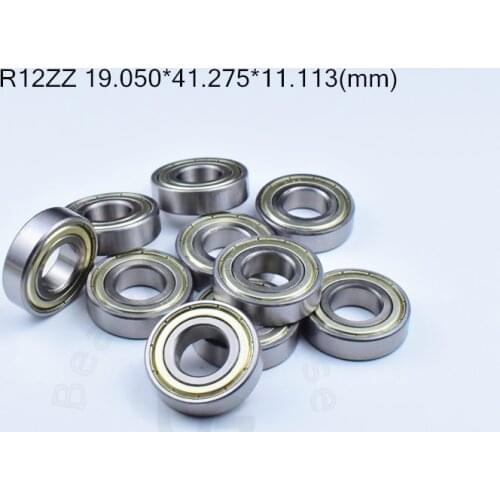 R12ZZ 19.050*41.275*11.113(mm) 10pieces bearing free shippping ABEC-5 bearings 3/4"x 1-5/8"x 7/16" Metal Sealed Bearing