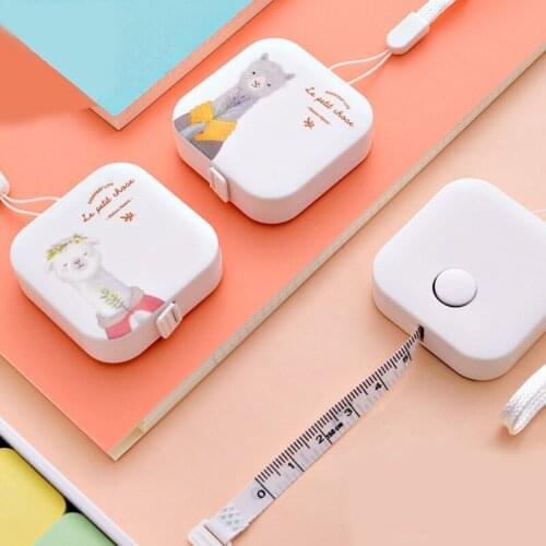150cm Tape Measure Portable Retractable Centimeter Inch Roll Tape Leather Ruler Cartoon Craft Tailor Sewing Tools Accessories