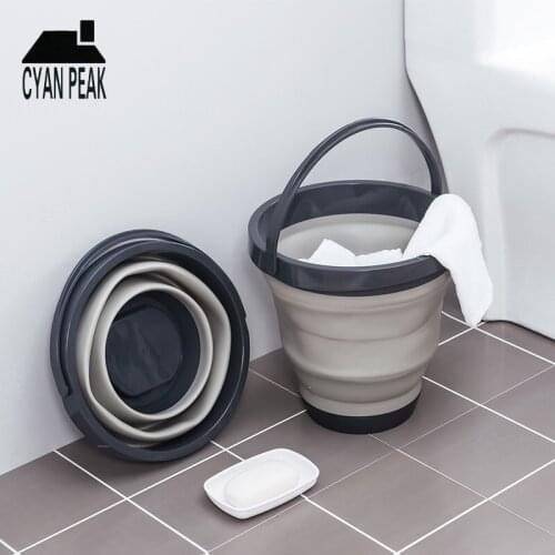 Tourism Camping Household Items Folding Bucket Outdoor Fishing Equipment Fishing Bucket Fishing Supplies Bathroom Accessories