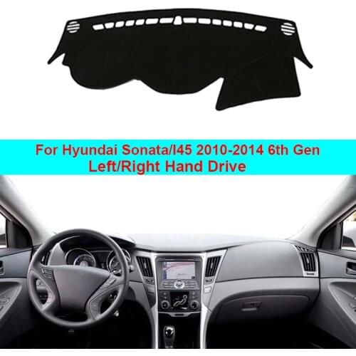 Car Inner Dashboard Cover Dash Mat Carpet Cape Cushion Pad For Hyundai Sonata / I45 2010 2011 2012 2013 2014 6th Gen YF Series
