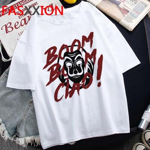 La Casa De Papel Money Heist the House of Paper Bella Ciao summer top women harajuku japanese top tees tshirt tumblr plus size