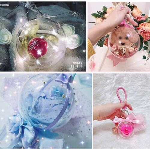 13MA 15pairs of 30pcs of plastic ball hollow ball Christmas decoration hanging ball shopping mall sky window transparent ball