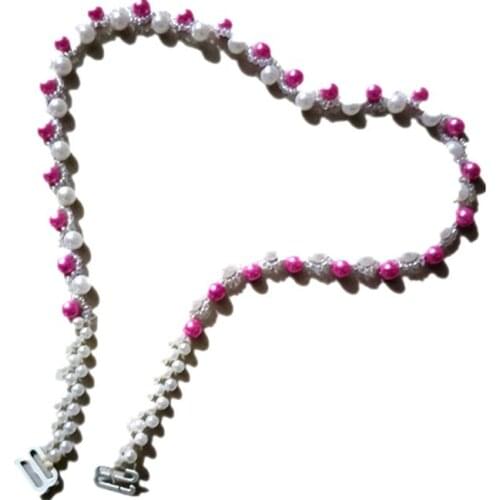 2018 Bridal Wedding Prom Dress Faux Pearl Bra Straps 1 Pair White Free Shipping Intimates Accessories