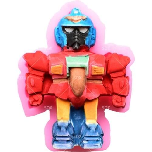 3D Robot Shape Fondant Cake Baking Molds,Moule Silicone,Cake Decorating Tools Pastry Tools Kitchen Accessories SQ16288