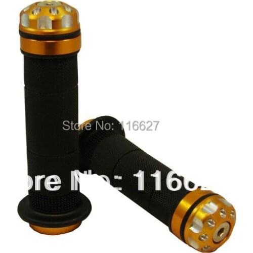 7/8" Handlebar CNC End Cap Rubber Hand Grips for Suzuki GSXR 1000 750 600 Hayabusa GSX1300R VStrom 650 ABS 650 1000