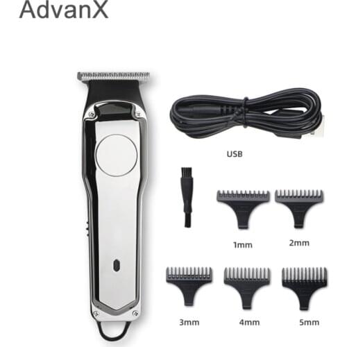 AdvanX Hair Trimmers Rechargeable Electric Hair Clipper Mens Cordless Haircut Adjustable Ceramic Blade