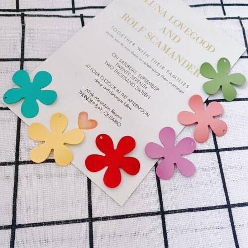 DIY jewelry accessories multi-color optional small flower pendant necklace earrings jewelry accessories materials