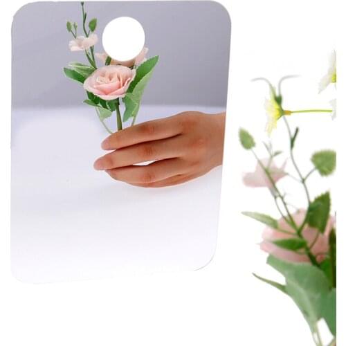 1 Piece Anti-fog Bathroom Mirror Shower Shave Mirror Acrylic Fogless Bathroom Washroom Hanging Mirror