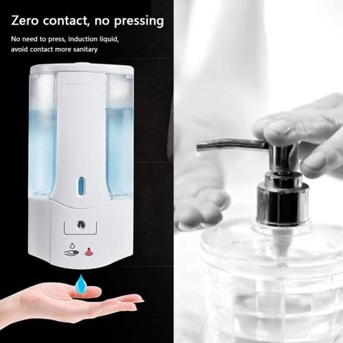 Battery Powered Public Smart Sensor Hand Washing Automatic Liquid Soap Dispenser for Kitchen Bathroom Accessories Set