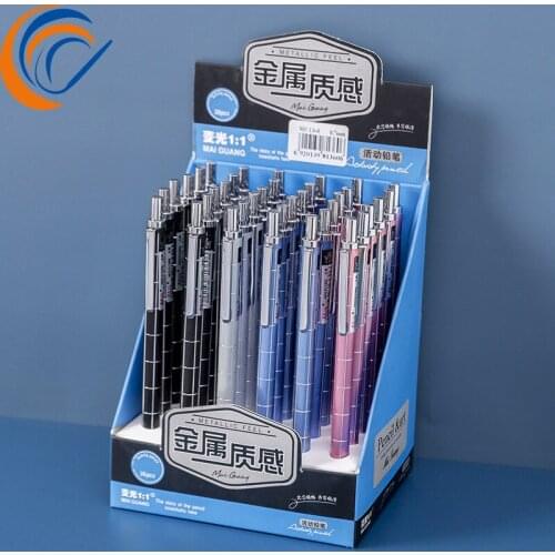 Primary School Students Automatic Pencil Metal 36pcs Per Box Writing Constant Mechanical Pen Wholesale