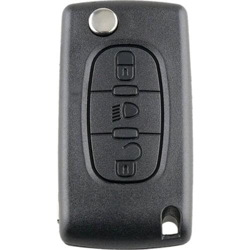 Car Flip Key Shell 3B Ce0523 For Citroen C4 C5 C6 C8 Remote Key Cover Fob Case Shell Cover Key Protector