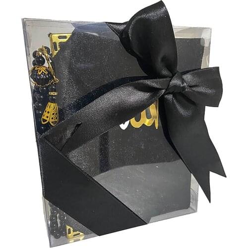 Velvet Yasin-Pearl Rosary Gift Boxed Set Black