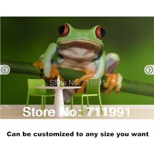 Free shipping Frog Mural Wallpaper