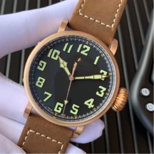 Luxury Punk Pilot Mechanical Mens Watch Waterproof Luminous Seagull Movement Men Watches Sapphire Business Military Male Watch