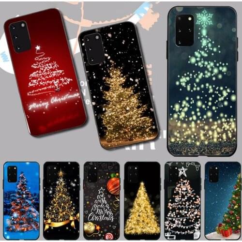 Marry Christmas Holiday Tree New Year Phone Case For Samsung A32 A51 A52 A71 A50 A12 A21S S10 S20 S21 Plus Fe Ultra