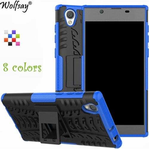 Wolfsay case For Sony Xperia L1 G3312 Case Soft Rubber & Plastic Case For Sony Xperia L1 Cover For Sony L1 Stand Fundas Coque