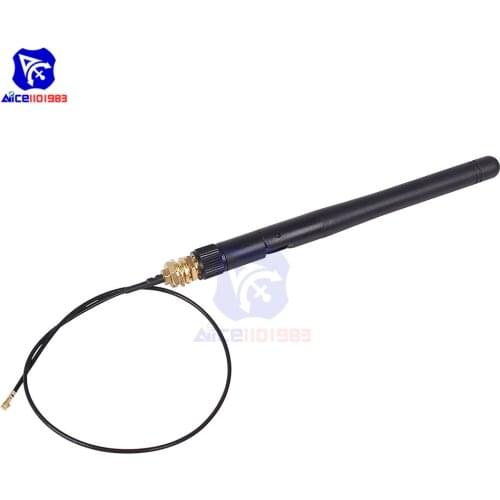 Diymore 2.4G Wireless SMA Antenna IPEX Extension Cable 3DBI Gain Antenna for ESP8266 ESP-02/ESP-05/ESP-07 NRF24L01+ PA CC2500