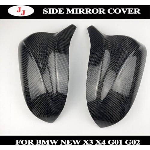 For BMW X3 G01 2018 2019 X4 G02 X5 G05 X7 G07 Carbon Fiber Side Mirror Cover Cap horn Wing Rearview Case Shell Cover Replacement