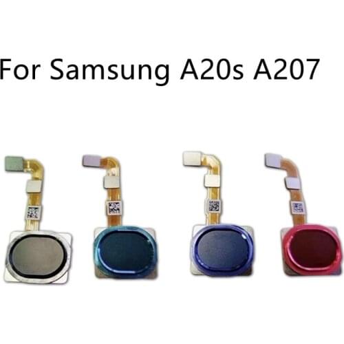 For Samsung Galaxy A20S A207 Fingerprint Scanner Flex Cable Touch Sensor ID Home Button Return Ribbon Flex Cable Repair Parts
