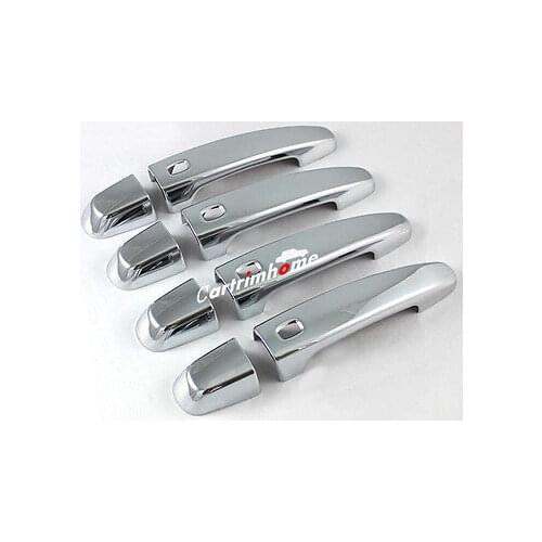 Chrome Smart Key Hole Door Handle Cover Trim 8pcs For Chevrolet Malibu 2016 2017