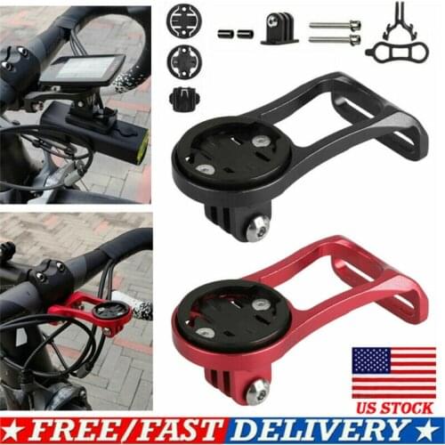 MTB Road Bicycle Computer Camera Mount Holder Out Front Bike Stem Extension Support Holder for Garmin Bryton Cateye GoPro Light