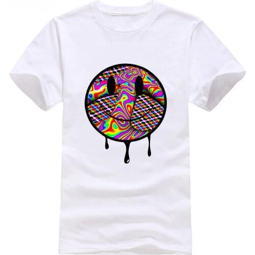 Summer Men T-Shirt Fashion Old School Rave Peace Hardcore Acid House Music Retro 80s Retro Tshirt Tee