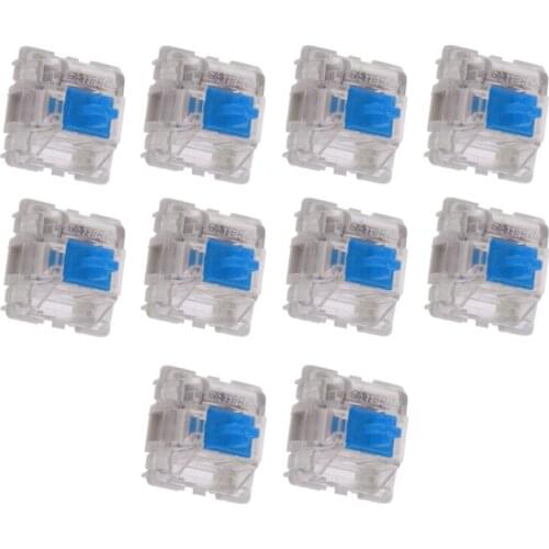 10Pcs Gateron SMD Blue Switches Mechanical Keyboard 3pin Gateron MX fit GH60