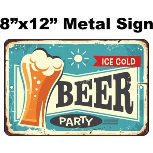 8"x12" METAL SIGN - Beer #2 Vintage Looking Craft Game Room Bar Man Cave Gift