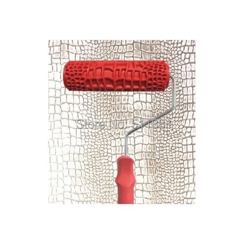 [crocodile skin looking] 7'' Liquid wallpaper flower FREE shipping 180mm paint silks and satins flower mould embossed roller