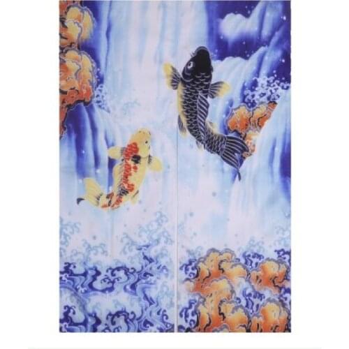 Customized Accept) Korea/Japan/China Sushi Restaurant Kitchen Hanging Doorway Split Cloth Curtain-LIYU(85*140cm)