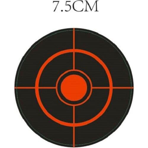 3"/7.50cm Self-Adhesive Splatter Splash & Reactive(Colors Impact) Shooting Sticker Targets(Bulls-eyes) 200Pcs per Roll