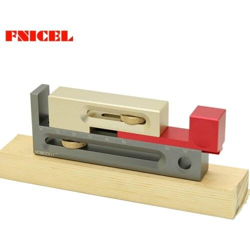 Woodworking Table Saw Gap Slot Regulator Slot Ruler Make The Mortise and Tenon Movable Measuring Block Length Compensation Tool