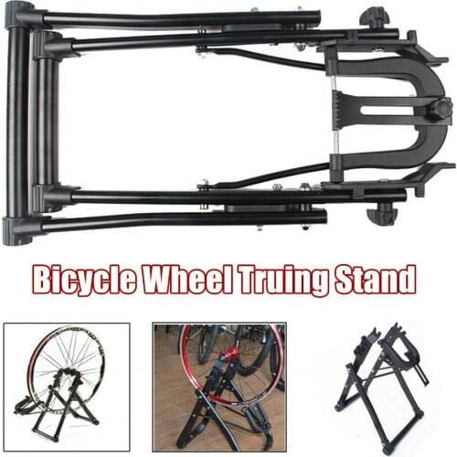 Bicycle Wheel Truing Stand MTB Mountain Road Bike Home Mechanic Truing Stand Support for 24-28 inch Wheel Tire Tyre Bicycle Repa