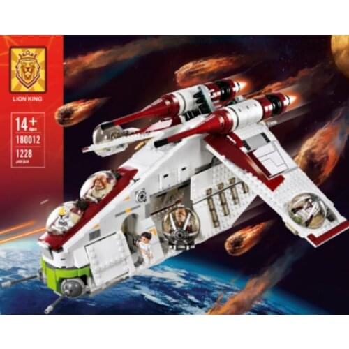 In Stock Star Plan Republic Dropship Gunship Building Blocks Bricks Toys For Children Christmas Gift