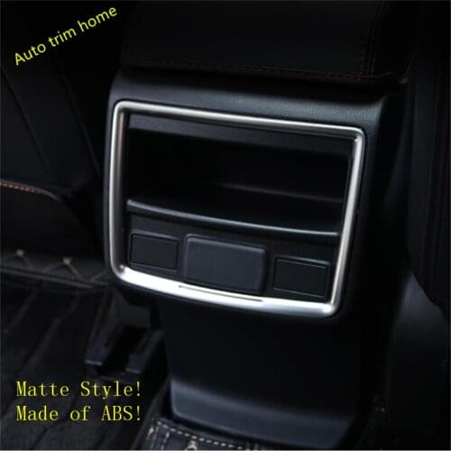 Rear Armrest Box Air Conditioning AC Vent Outlet Frame Cover Trim ABS Fit For Subaru Forester 2019 2020 2021 Auto Accessories