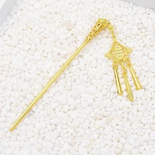 Bohemian National Style New Trendy Gold Hairstick Flower Pendant Tassel All Kinds Of Hair Accessories For Woman Jewelry