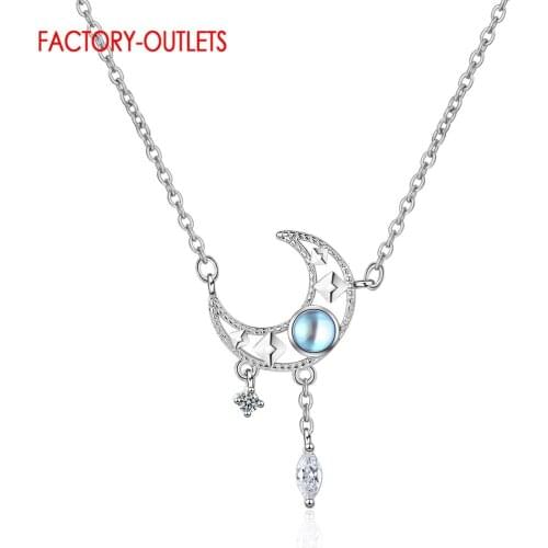 Wholesale Genuine 925 Sterling Silver Pendant Necklace With Sparkling Crystal Women Girls Fashion Jewelry Accessory For Dance