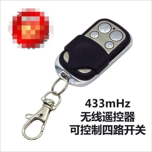 DHL 100 pieces Sonoff 433MHz 4-Channel Wireless Smart RF Control Electric Gate Door Smart Remote Control Key Fob Controller