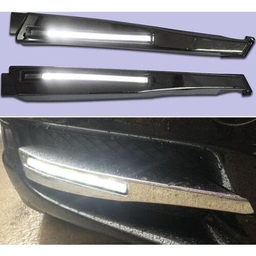 12V LED Daytime Running Light Daylights ABS Car DRL For Jaguar XF 2008 2009 2010 2011 2012 Signal headlight Auto Foglamps