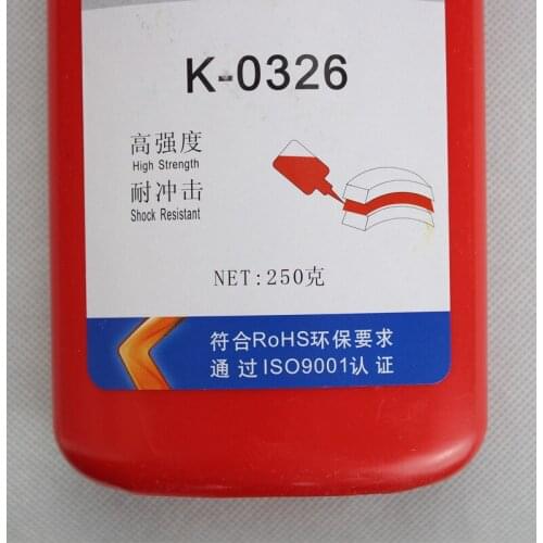 2pcs Kafuter 250ml K-0326 one-component structural anaerobic high viscosity solvent resistance fine pale yellow