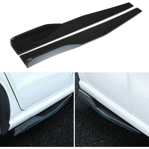2pcs High Quality Car Side Skirts Extension Splitter Moulding Trim 29.5'' Made of PP Plastic