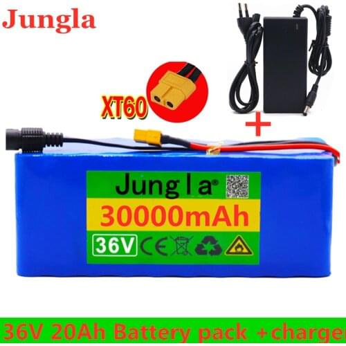 36V10S4P 30Ah battery pack 500W batteria ad alta potenza 42V 30000mAh Ebike elettrica BMS 42v batteria con xt60 spina + charger