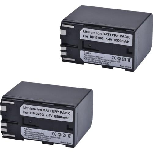 BP-970G Battery 8500mAh 7.4V BP 970G BP-975 BP-945 Battery for Canon EOS C100 EOS C100 Mark II EOS C300 C300 PL GL2 XF100 XF105