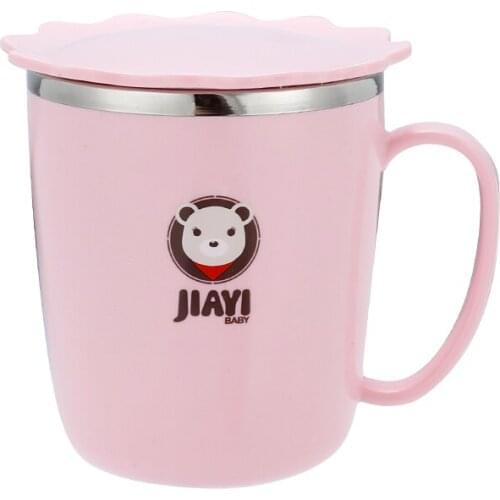 304 Stainless Steel Childrens Cups Baby Water Cup Cup Drop-Resistant Household Kindergarten Primary School Student Tumbler