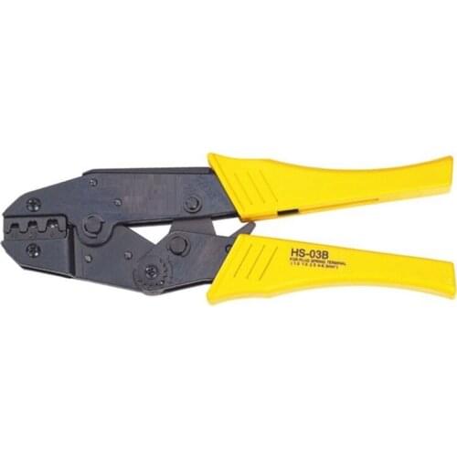 HS-03B Wire Crimping Pliers Capacity 1.5-6Mm² 15-10AWG For Non-Insulated Tabs And Receptacles Self-Adjusting Hand Tools