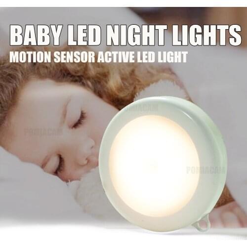 Infrared PIR Motion Sensor Led Night Light Wireless Detector Light Wall Lamp Light Auto On/Off Closet Battery Power