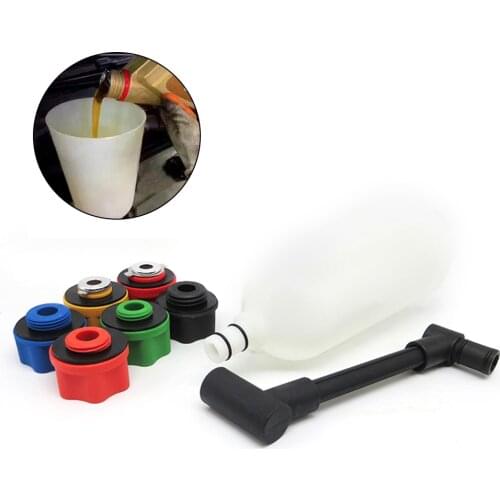 8pcs Engine Oil Filter Set Car Topping Up Engine Oil Funnel Set Spillproof Filter Fits For Audi EA888 VW BMW BENZ L.and Rover