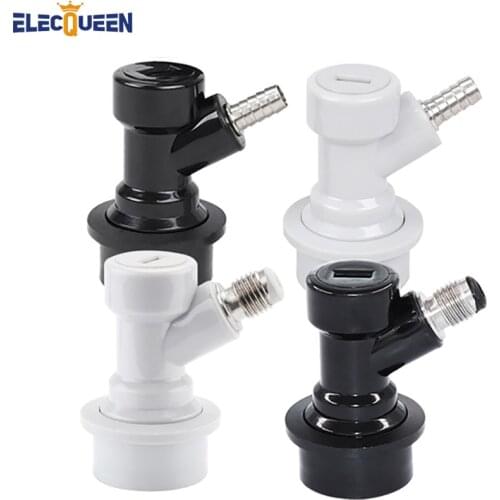 1/4'' Homebrew Beer Keg Connectors Ball Lock Keg Dispenser Disconnect Liquid Gas Connector Straight/Threaded Mouth Useful