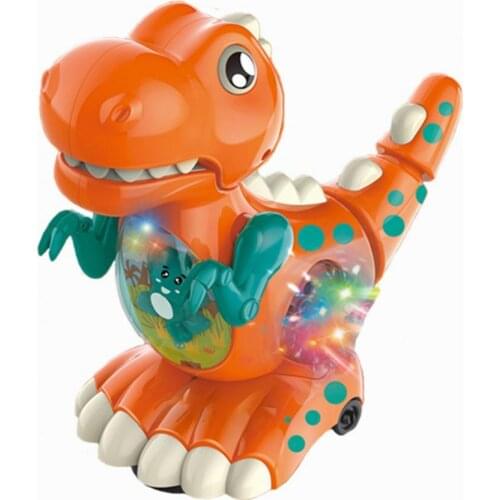 Good Hand Feel Colorful Cartoon Dinosaur Tyrannosaurus Model Figure for Child