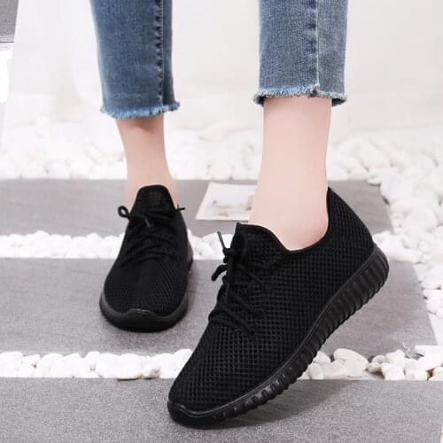 Sneakers for women 2021 new Lightweight soft Mesh ladies Shoes Breathable Casual sneakers women Flat Lace-up Walking zapatillas